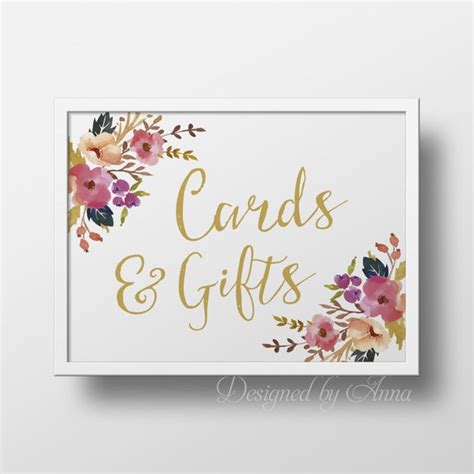 Printable Bridal Shower Cards And Ts Sign Instant Download Etsy
