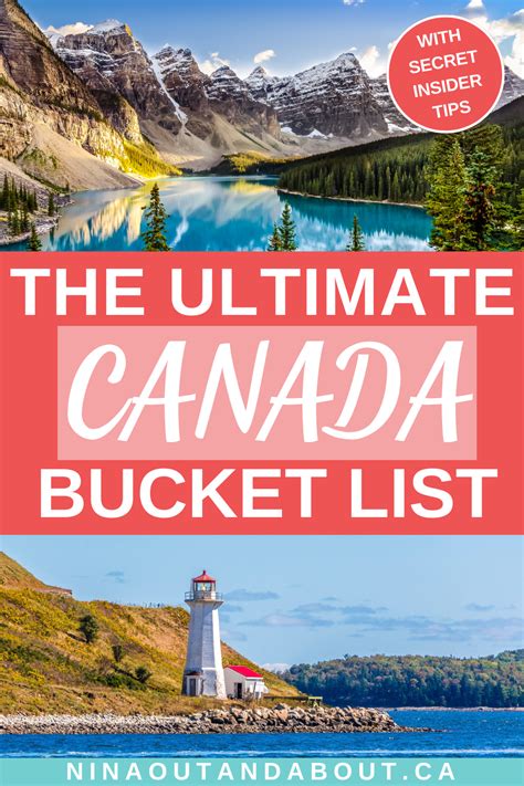 the ultimate canada bucket list secret local tips canada travel canadian vacation canada