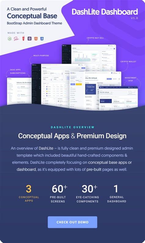 Download, edit, and remix for personal and commercial use, but give credit back to the author in one. DashLite - Bootstrap Responsive Admin Dashboard Template ...