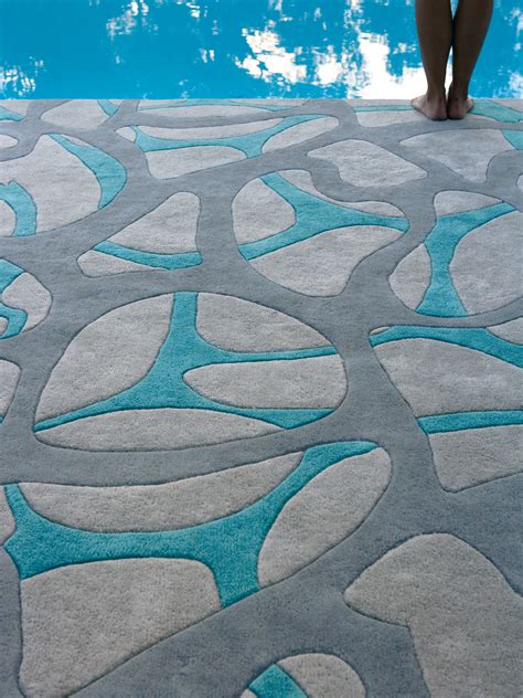 Patterned wool rug SEA SEA By NOW Carpets design Christian Ghion