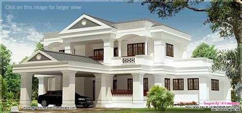 3100 Sqfeet Luxury 5 Bhk Villa Exterior Kerala Home Design And Floor