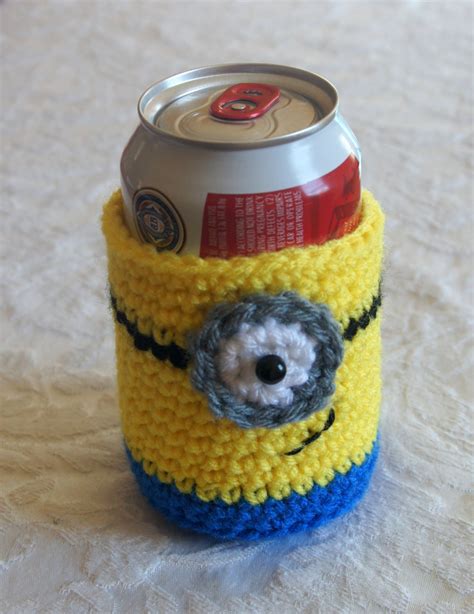 Minion Inspired Beersoda Can Cozy Etsy
