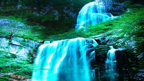 Electronic Waterfall Scenery