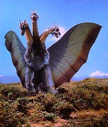 Godzilla ate the central head because of ghidorah's regenerative powers. King Ghidorah - Wikipedia