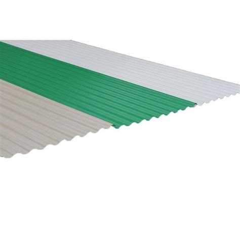 Tuftex Seacoaster 217 Ft X 12 Ft Corrugated Green Pvc Plastic Roof