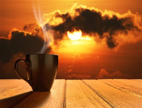 Free Download Hd Wallpaper Black Mug Dawn Coffee Morning Cup
