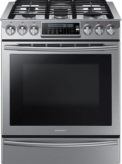 Samsung 58 Cu Ft Convection Slide In Gas Range Stainless Steel