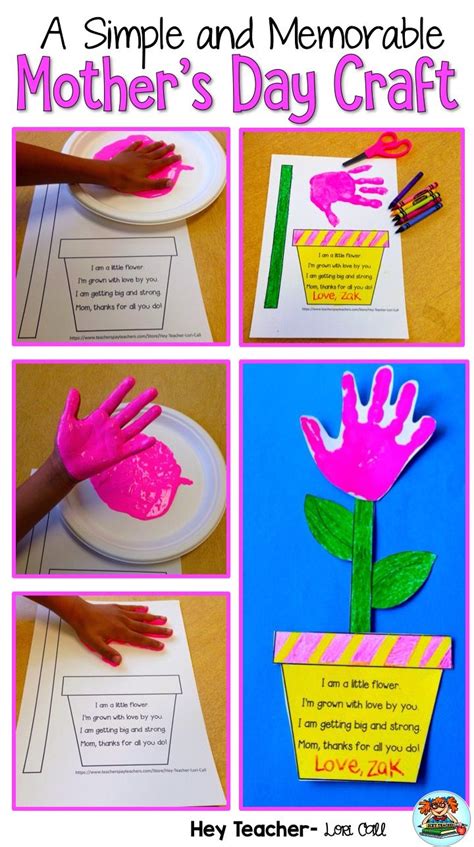 Toys, technology and rules not required. Mother's Day Craft Project-Grown With Love! | Mothers day ...