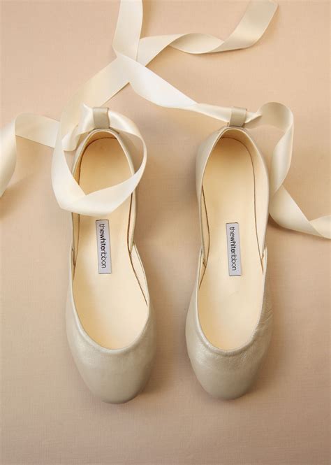 The Wedding Ballet Flats Shoes For Brides Lace Up Shoes Etsy