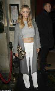 Towies Lauren Pope Shows Off Her Flat Stomach And Fresh Tan In Grey
