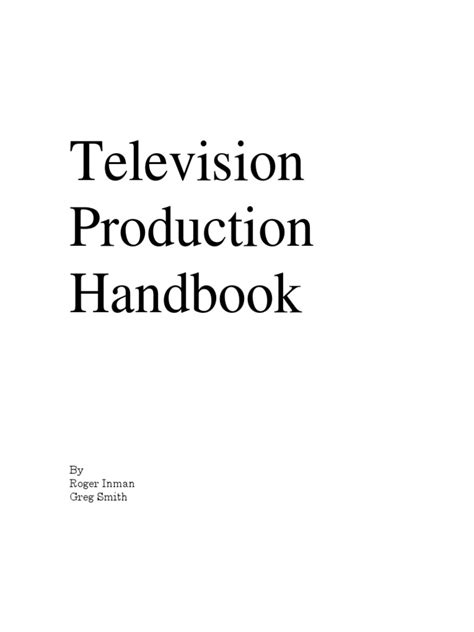 Television Production Handbook 2006 Pdf Camera Lens Zoom Lens