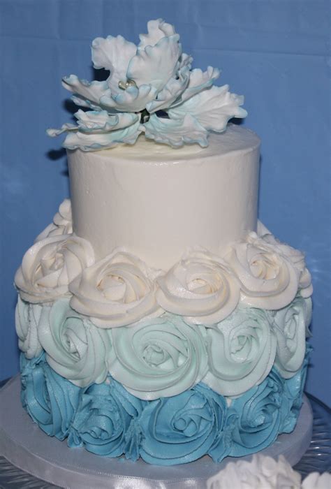 3 Tier Fondant Wedding Cake With Pink Gunpaste Peony And Rhinestone