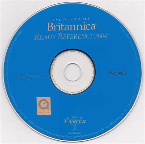Encyclopaedia Britannica Ready Reference 2004 2004 Encyclopaedia