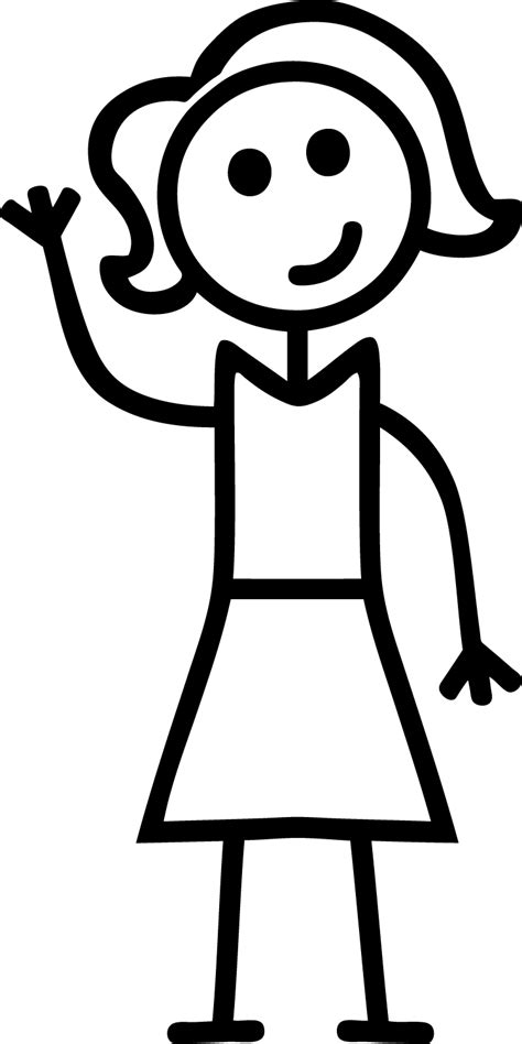 Stick Girl Person Clipart Best