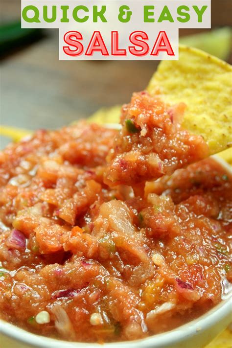 Quick And Easy Tomato Salsa Recipe Lianas Kitchen