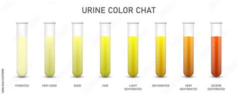 Creative Vector Illustration Of Urine Test Chat Assessing Hydration