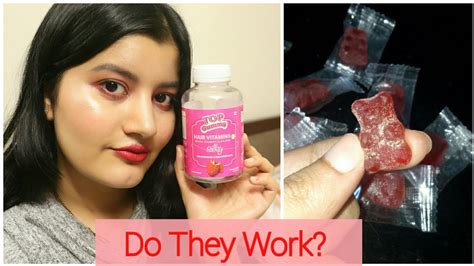 gummy bear hair vitamins review youtube