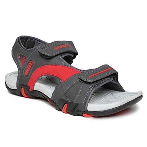 Buy Paragon Men Grey Red Sports Sandal Slipper Online