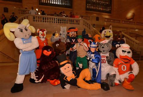 The Acc Mascots Take New York City A Photo Essay