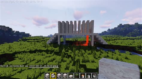 Lava And Water Temple Art Minecraft Map
