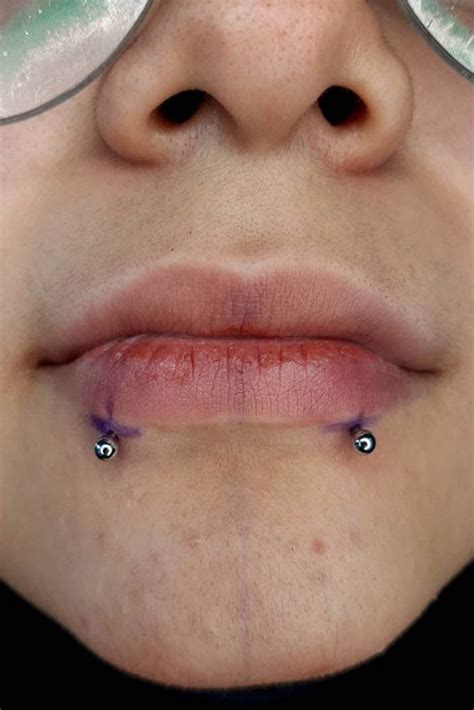 Snake Lip Piercing