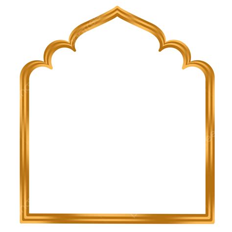 Golden Islamic Frame Islamic Golden Frames Png Transparent Clipart