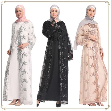 Dubaï Arabe Dentelle Robe Femmes Musulman Abaya Cardigan Longue Robe à Lacets Robes De Fête