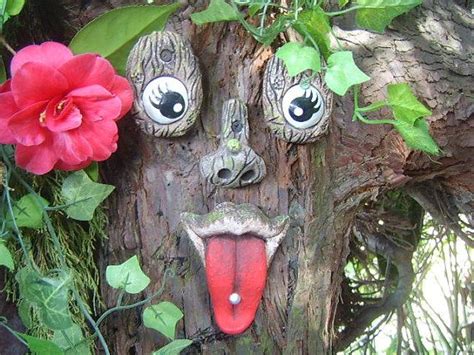 Tree Face Garden Ornaments Sculptures Statues By Thetreefacepeople