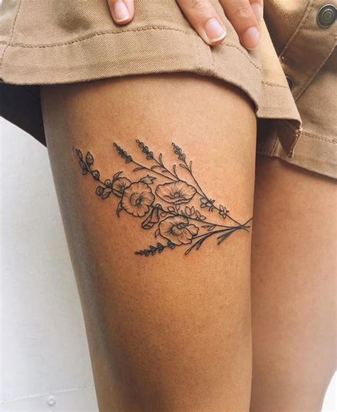 30 attractive small thigh tattoos ideas to try flower thigh tattoos thigh tattoos women