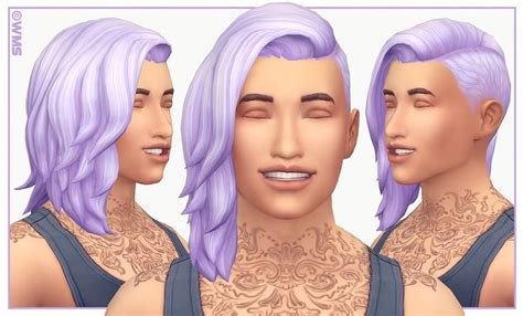 Wms The Sims Sims 4 Cas Sims 4 Mm Cc Sims Four Shaved Sides Shaved