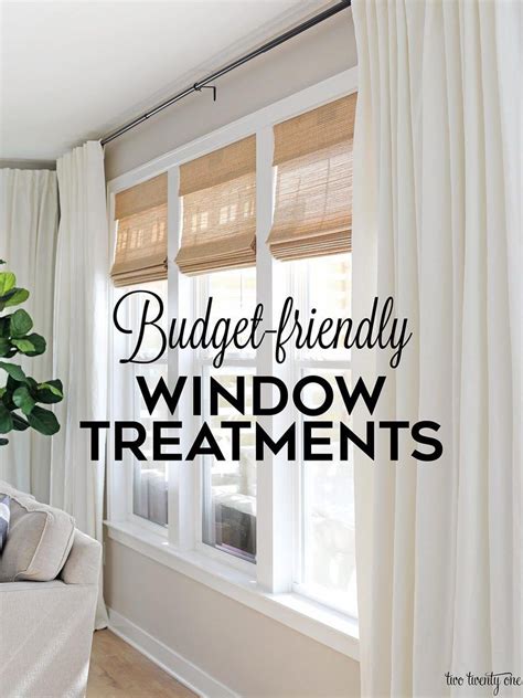 Budget Friendly Living Room Window Treatments Budget Friendly Living