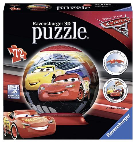 Ravensburger 11825 Disney Pixar Cars 3 3d Jigsaw Puzzle 72 Pieces