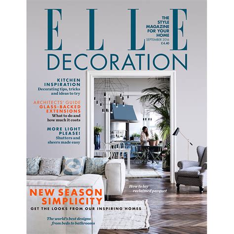 September 2016 Elle Decoration Uk
