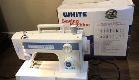 White Sewing Machine Model 1418 Heavy Duty Arm Tested for sale online