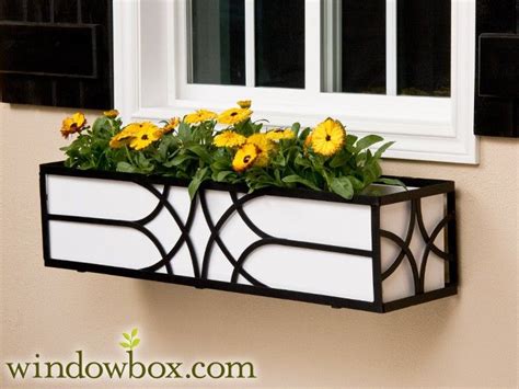 The Falling Water Window Box Cage Square Design Wrought Iron Window