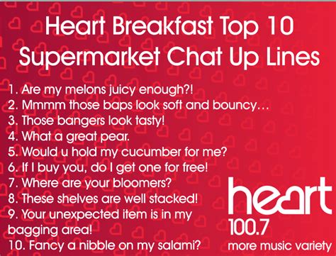 If she says no, then please respect her decision. Breakfast Blog: Top 10 Supermarket Chat Up Lines - Heart ...