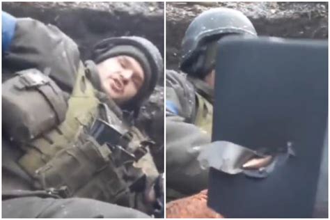 Ukraine Soldiers Phone Appears To Stop Bullet In Viral Video