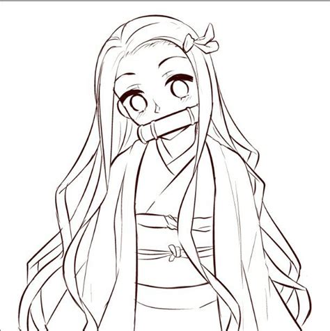 Nezuko Coloring Pages Printable Printable Coloring Pages