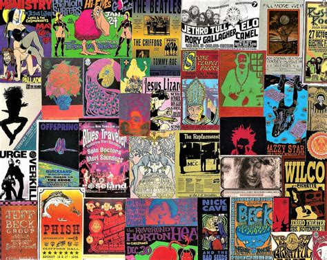 Classic Rock Poster Collage 7 Digital Art By Doug Siegel Fine Art America