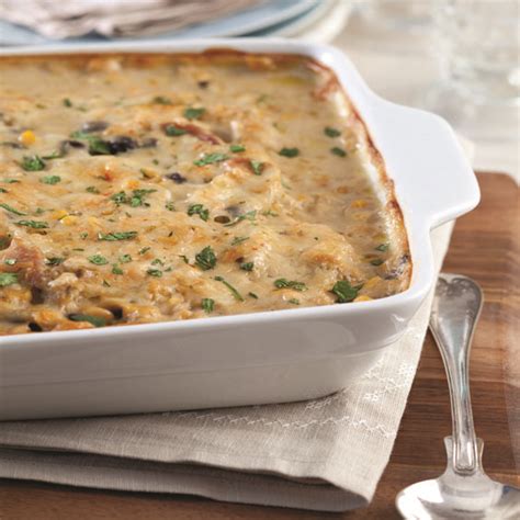 I always add a salad or steamed veggies to make it part of a complete and balanced meal. Easy Cheesy Chicken Casserole - Paula Deen Magazine