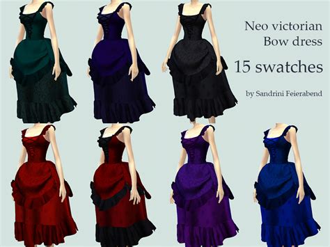 The Sims Resource Neo Victorian Bow Dress