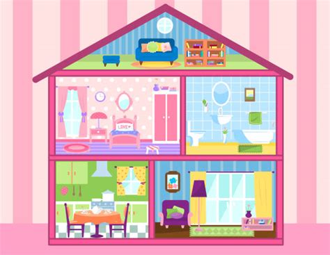 Dollhouse Clip Art Vector Images And Illustrations Istock
