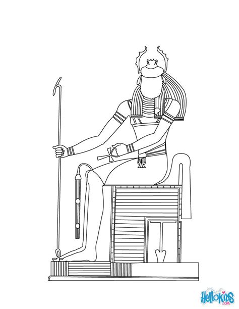 Egyptian Gods Coloring Page