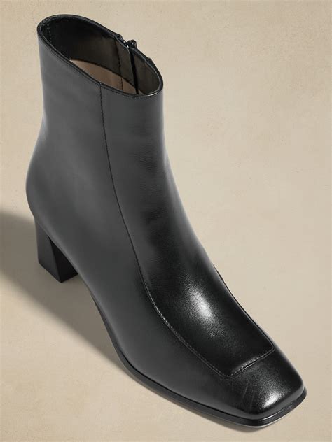 Lucca Leather Ankle Boot Banana Republic