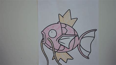 How To Draw Magikarp From Pokemon Draw With Richie