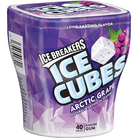 Ice Breakers Ice Cubes Sugar Free Gum With Xylitol Arctic Grape 40