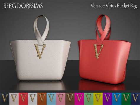 Versace Virtus Bucket Bag Bergdorfverse On Patreon In 2021 Sims