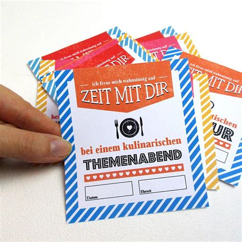 Viele ideen für schöne und originelle geschenke! Gutscheine "Zeit mit Dir" zum Valentinstag - HANDMADE Kultur
