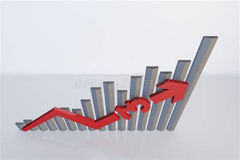 Financial Economy Stock Market Statistics Chart With Arrows