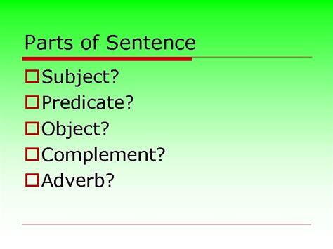 Words In Sentences Meeting 1 Sentence A